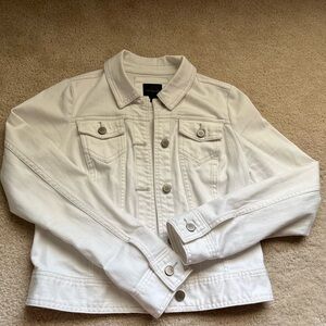 The Limited White Jean Jacket in Size Small